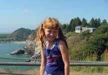 Katelyn with Interpretive Center in background